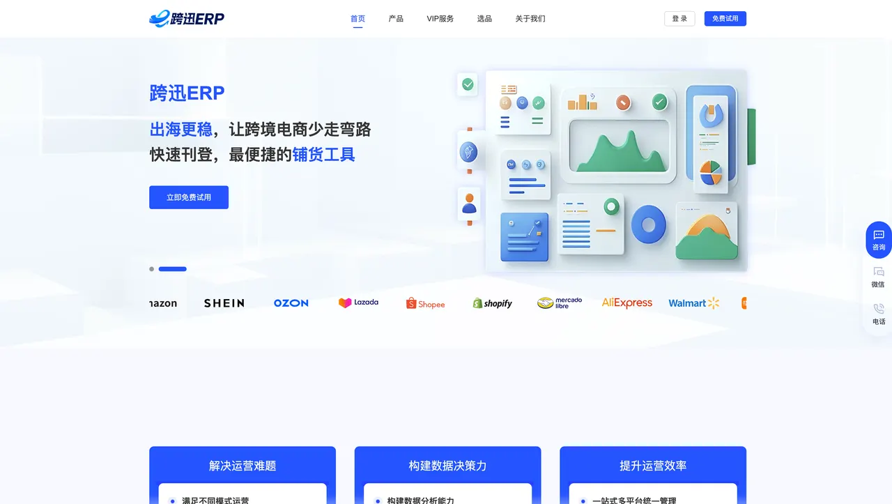 跨迅 ERP 截图